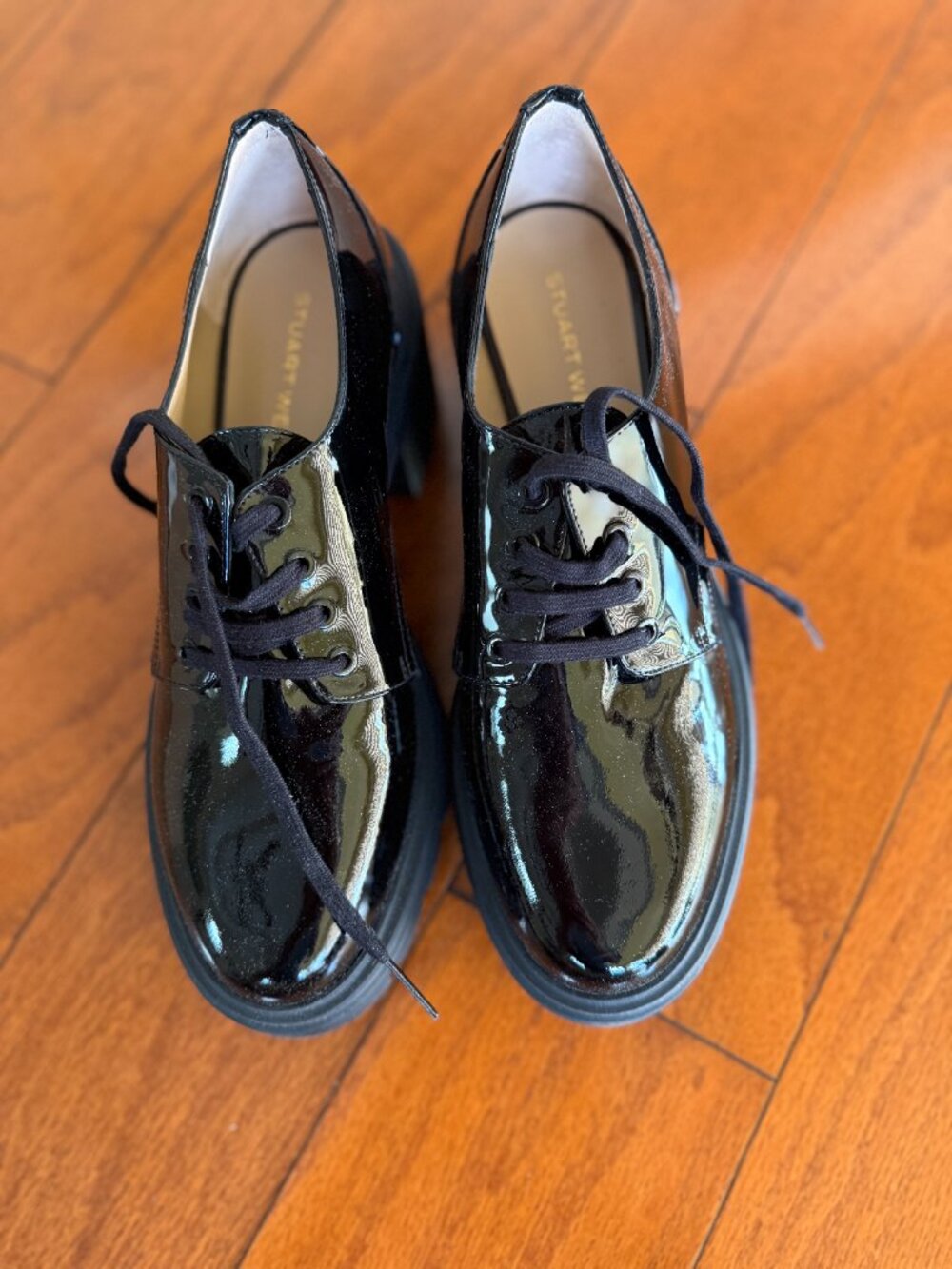 Stuart Weitzman Womens Soho Derby Black - Picture 8 of 12